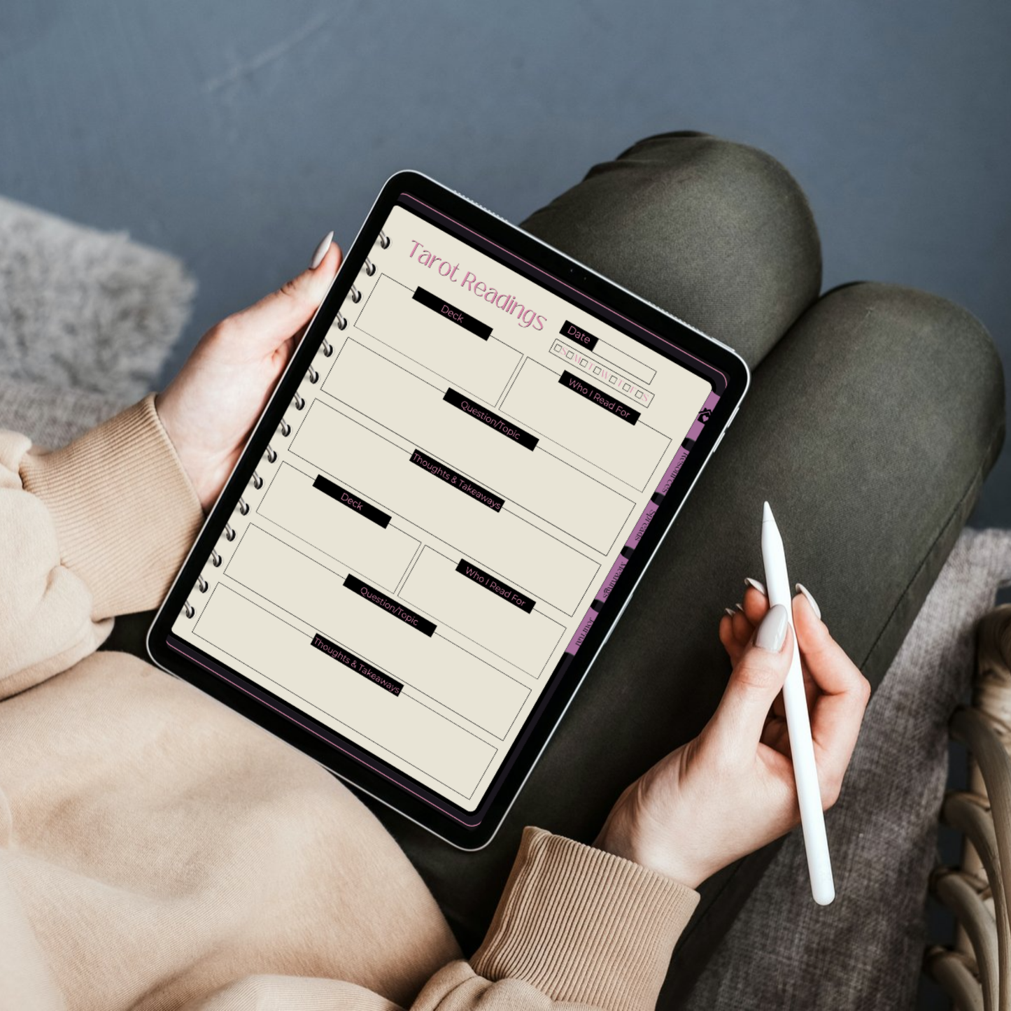 My Digital Tarot Journal - Digital Journal For Goodnotes & Related Apps
