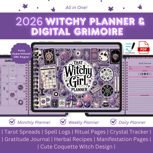 2026 Witchy Planner & Digital Grimoire - That Witchy Girl Planner
