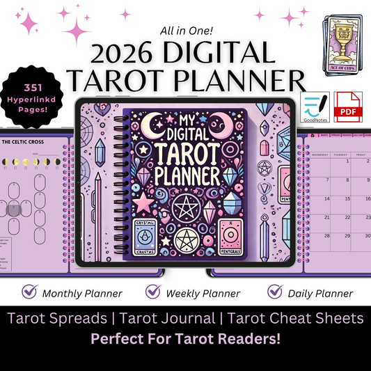 2026 Digital Tarot Journal & Planner - My Digital Tarot Planner