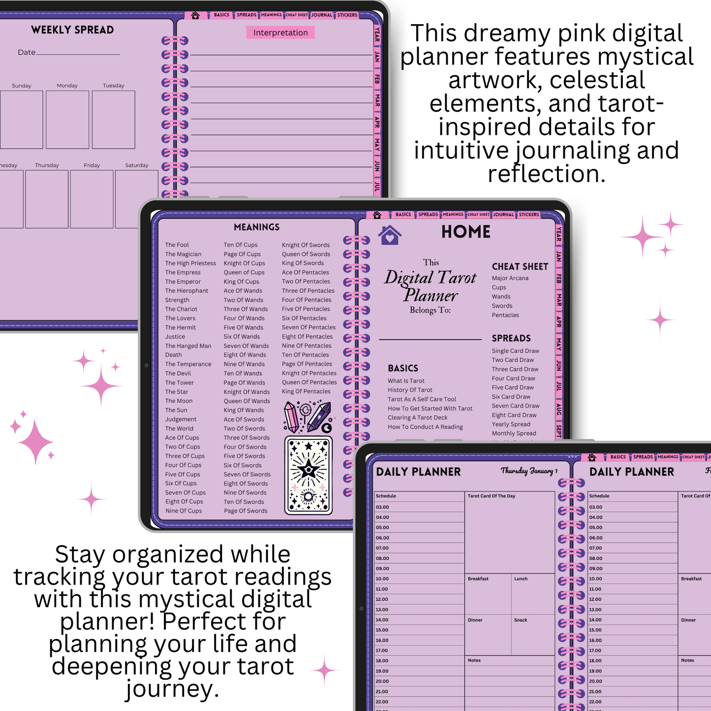 2026 Digital Tarot Journal & Planner - My Digital Tarot Planner