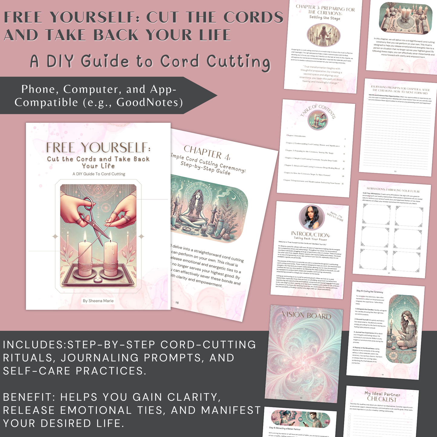 Free Yourself: DIY Cord Cutting Ritual Guide Ebook | Emotional Healing & Empowerment | Cord-Cutting Ceremony | Moving On From Your Ex