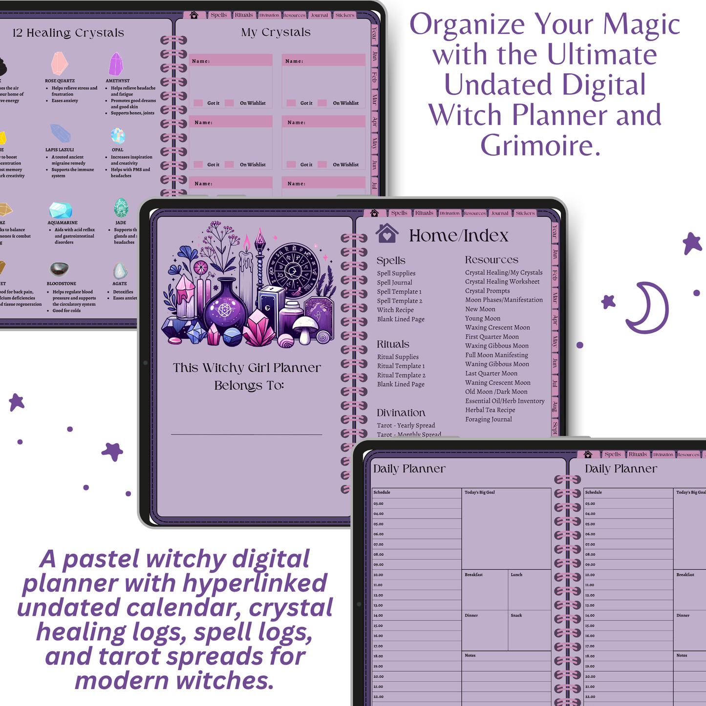 Undated Witchy Planner & Digital Grimoire - That Witchy Girl Planner