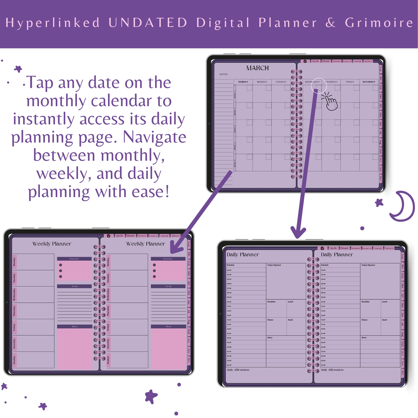 Undated Witchy Planner & Digital Grimoire - That Witchy Girl Planner
