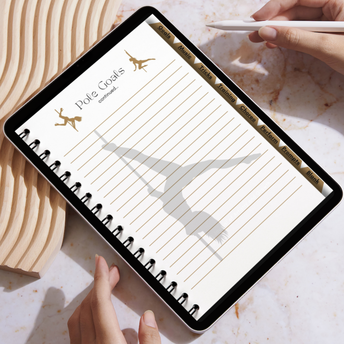 Digital Pole Dance Fitness Journal, Pole Passion: A Journal Planner Of Artistry And Growth, Track Plan Progress