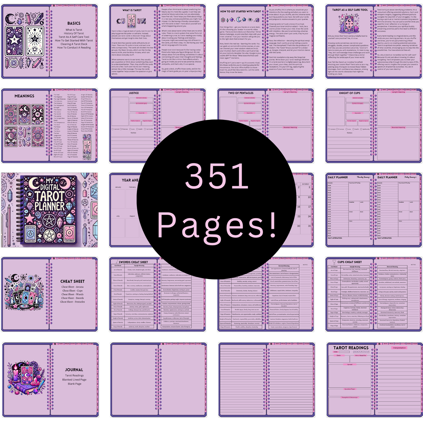 2026 Digital Tarot Journal & Planner - My Digital Tarot Planner
