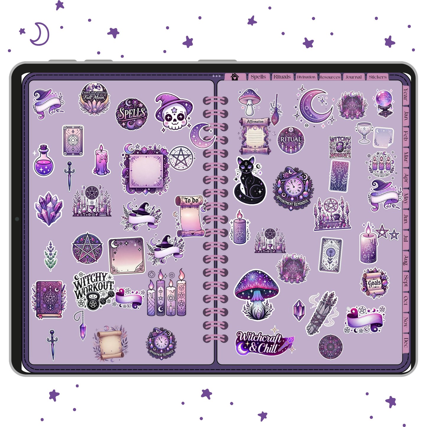 Undated Witchy Planner & Digital Grimoire - That Witchy Girl Planner