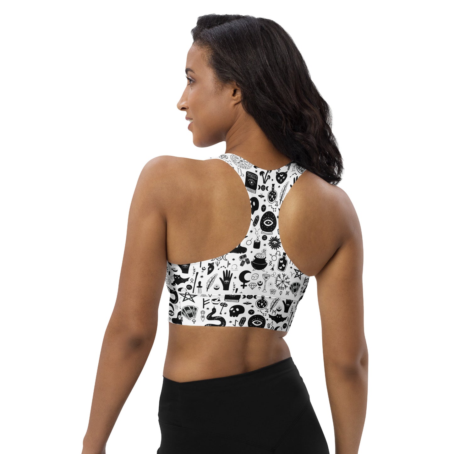 Witchy Occult Sports Bra Workout Pole Dancing Witchcraft