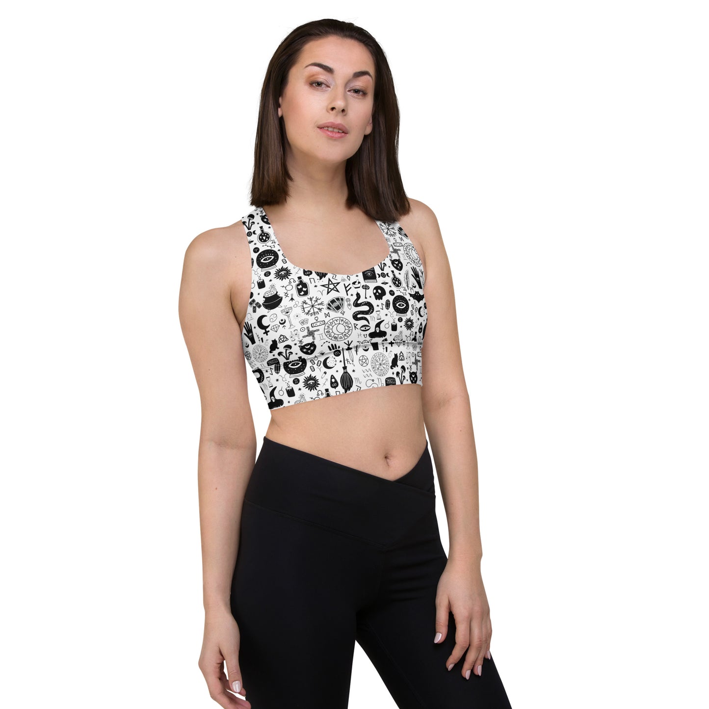 Witchy Occult Sports Bra Workout Pole Dancing Witchcraft