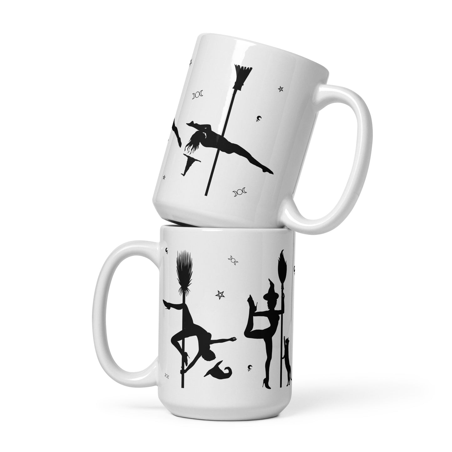 Pole Dancing Witch Coffee Mug Gifts For Dancers Witches Halloween