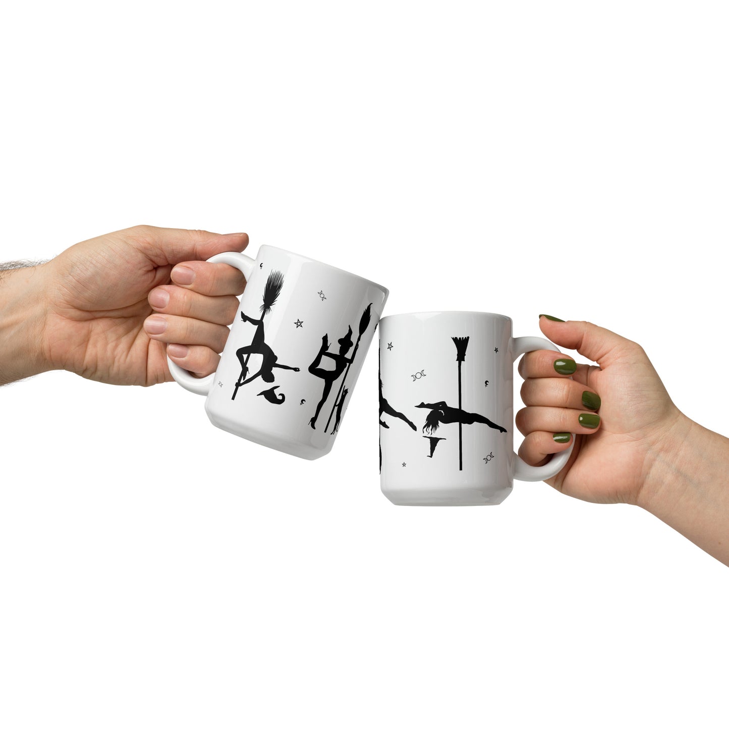 Pole Dancing Witch Coffee Mug Gifts For Dancers Witches Halloween