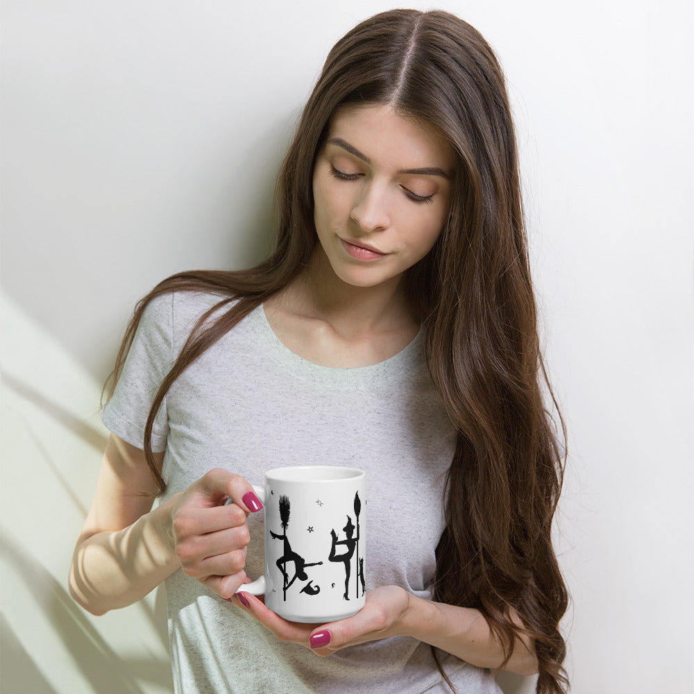 Pole Dancing Witch Coffee Mug Gifts For Dancers Witches Halloween