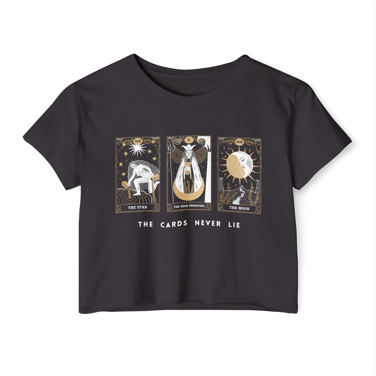 The Cards Never Lie Tarot Crop Top | Witchy Festival Shirt | Tarot Lover Gift