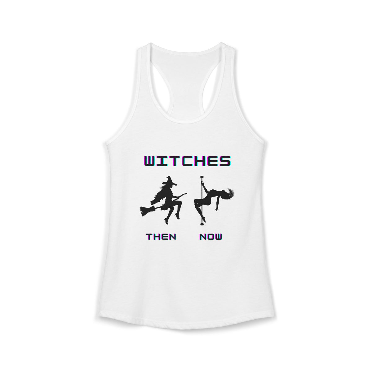 Pole Dancing Witch Racerback Tank | Witchy Pole Dance Workout Top | Pole Dancer Gift