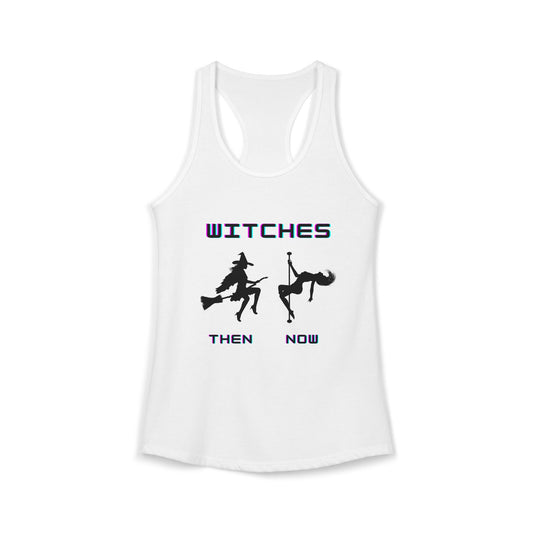 Pole Dancing Witch Racerback Tank | Witchy Pole Dance Workout Top | Pole Dancer Gift