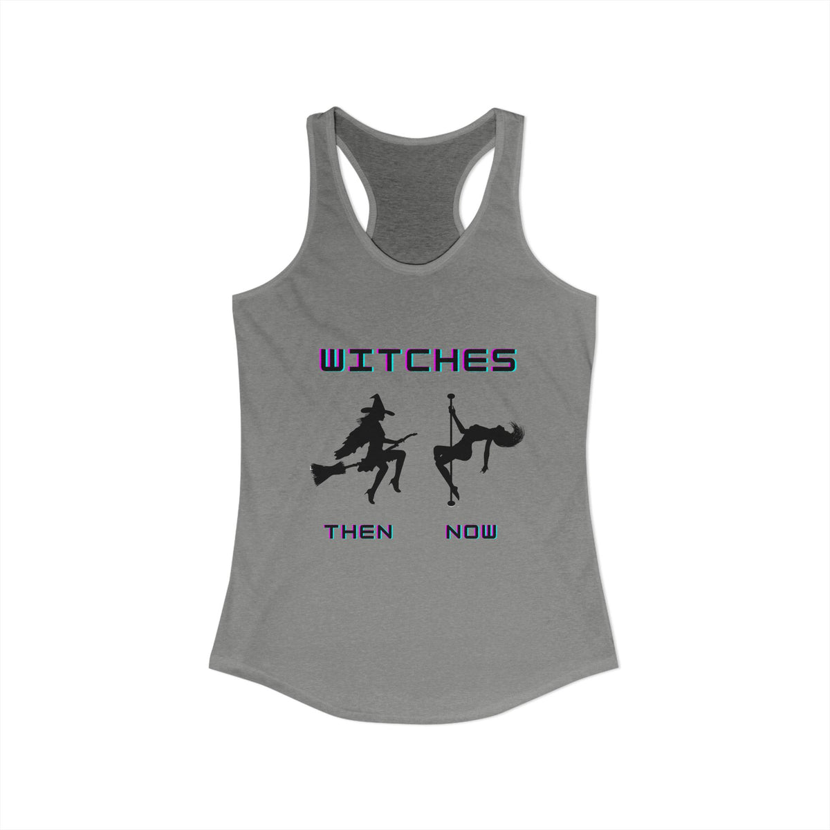 Pole Dancing Witch Racerback Tank | Witchy Pole Dance Workout Top | Pole Dancer Gift