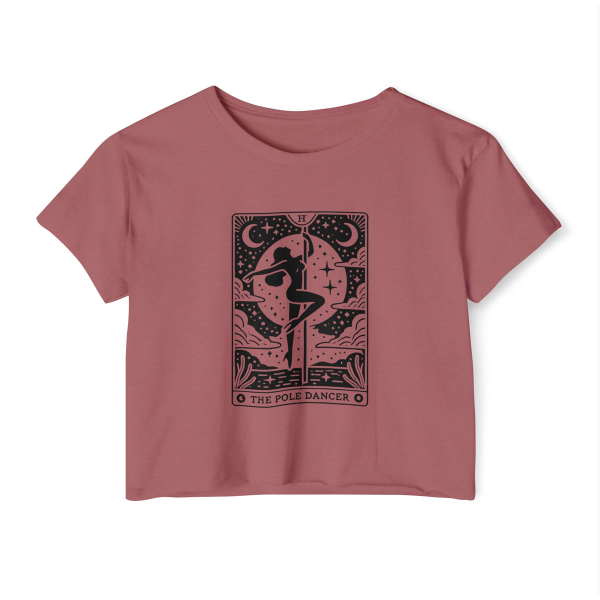 Pole Dancer Tarot Crop Top | Witchy Pole Dance Shirt | Pole Dancer Gift