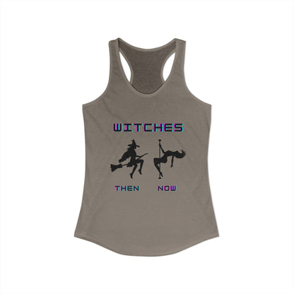 Pole Dancing Witch Racerback Tank | Witchy Pole Dance Workout Top | Pole Dancer Gift