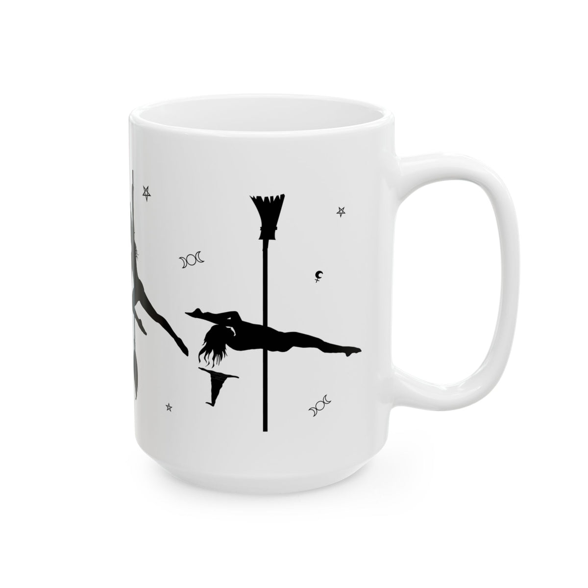 Pole Dancing Witch Mug | Funny Halloween Coffee Mug | Pole Dancer Gift (15oz)