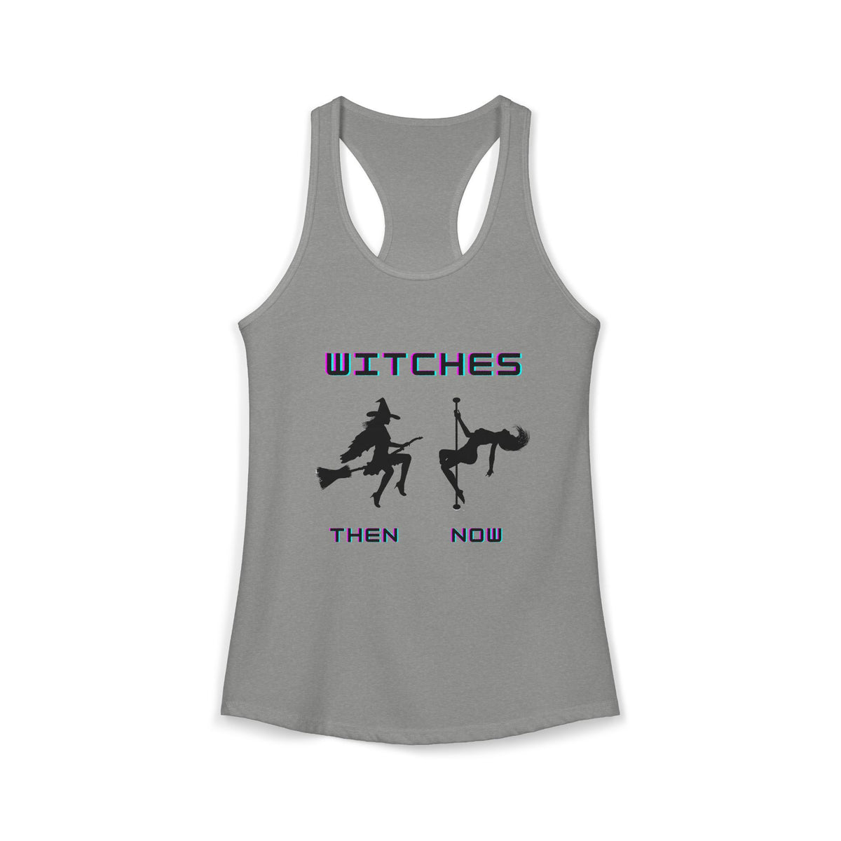 Pole Dancing Witch Racerback Tank | Witchy Pole Dance Workout Top | Pole Dancer Gift