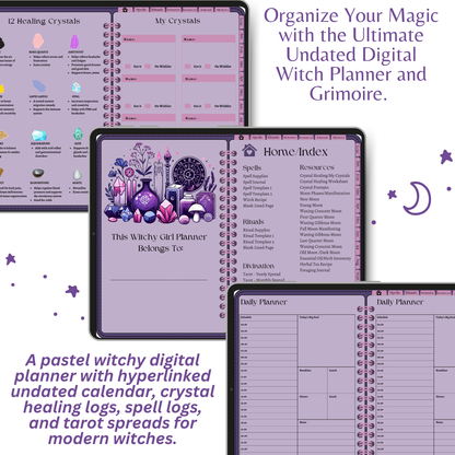 Undated Witchy Planner & Digital Grimoire - That Witchy Girl Planner