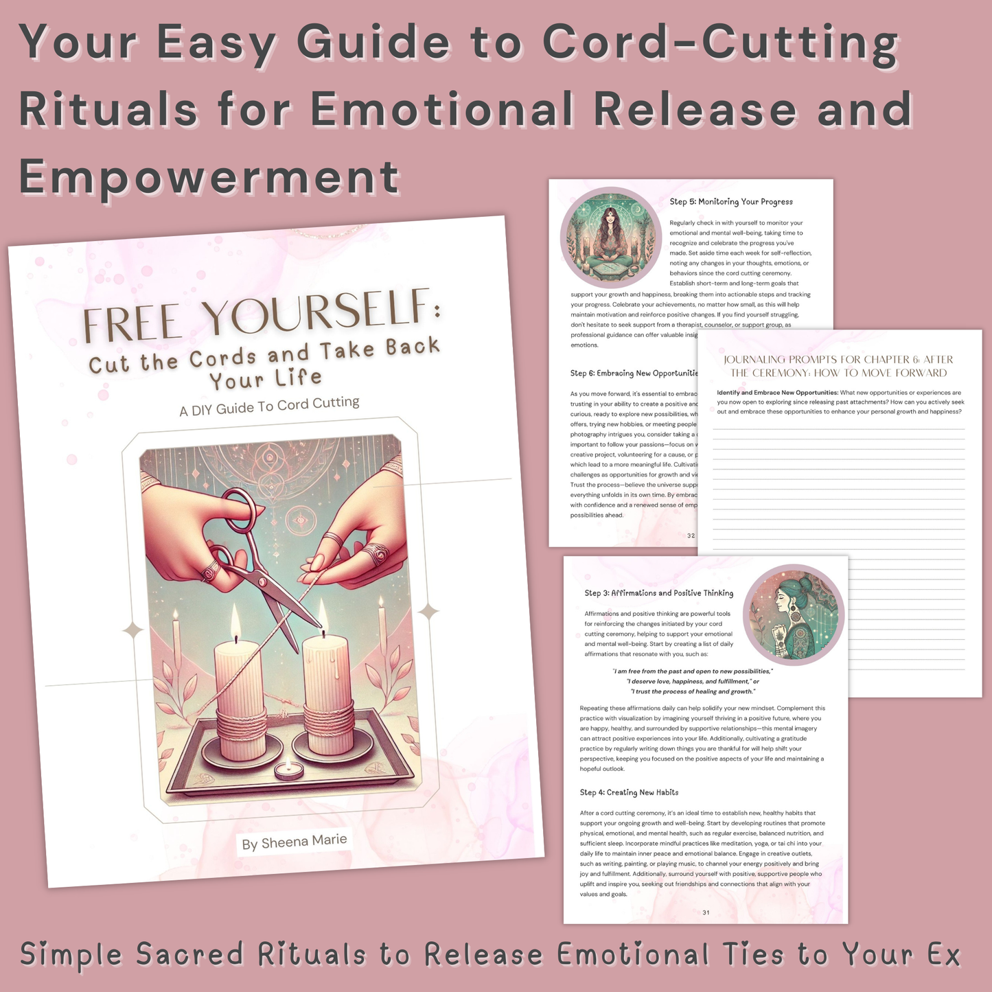 Free Yourself: DIY Cord Cutting Ritual Guide Ebook | Emotional Healing & Empowerment | Cord-Cutting Ceremony | Moving On From Your Ex