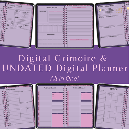 Undated Witchy Planner & Digital Grimoire - That Witchy Girl Planner