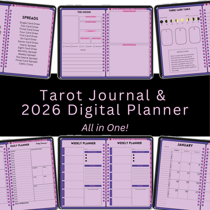 2026 Digital Tarot Journal & Planner - My Digital Tarot Planner