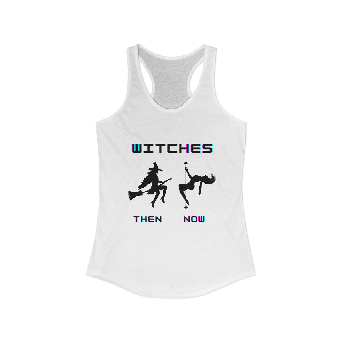 Pole Dancing Witch Racerback Tank | Witchy Pole Dance Workout Top | Pole Dancer Gift