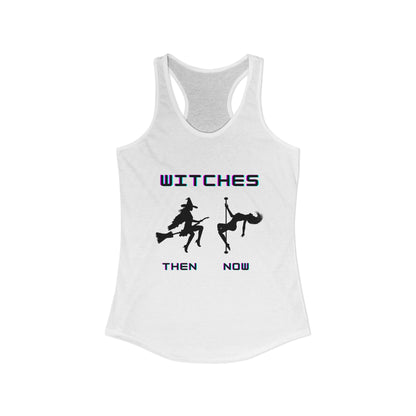 Pole Dancing Witch Racerback Tank | Witchy Pole Dance Workout Top | Pole Dancer Gift