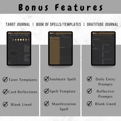 Moon Manifestation Digital Journal Planner - Moonlight Alchemy Manifest With The Moon