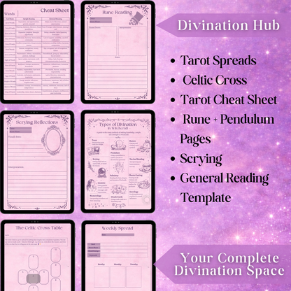 Her Book Of Shadows - Digital Grimoire, Book Of Shadows, Witchcraft Journal for Goodnotes, Witchy Journal, Spells, Moon, Astrology & Tarot Journal, iPad Planner