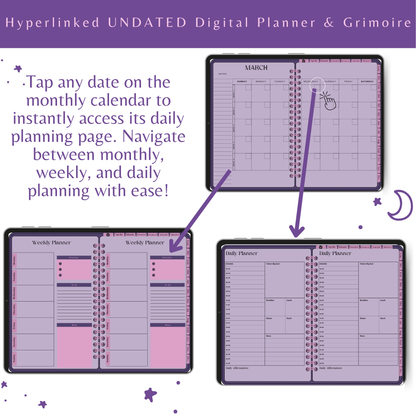 Undated Witchy Planner & Digital Grimoire - That Witchy Girl Planner