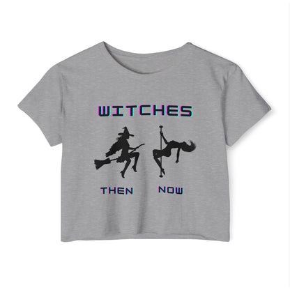 Pole Dancing Witch Crop Top | Funny Pole Dancer Shirt | Witchy Aerial Fitness Tee