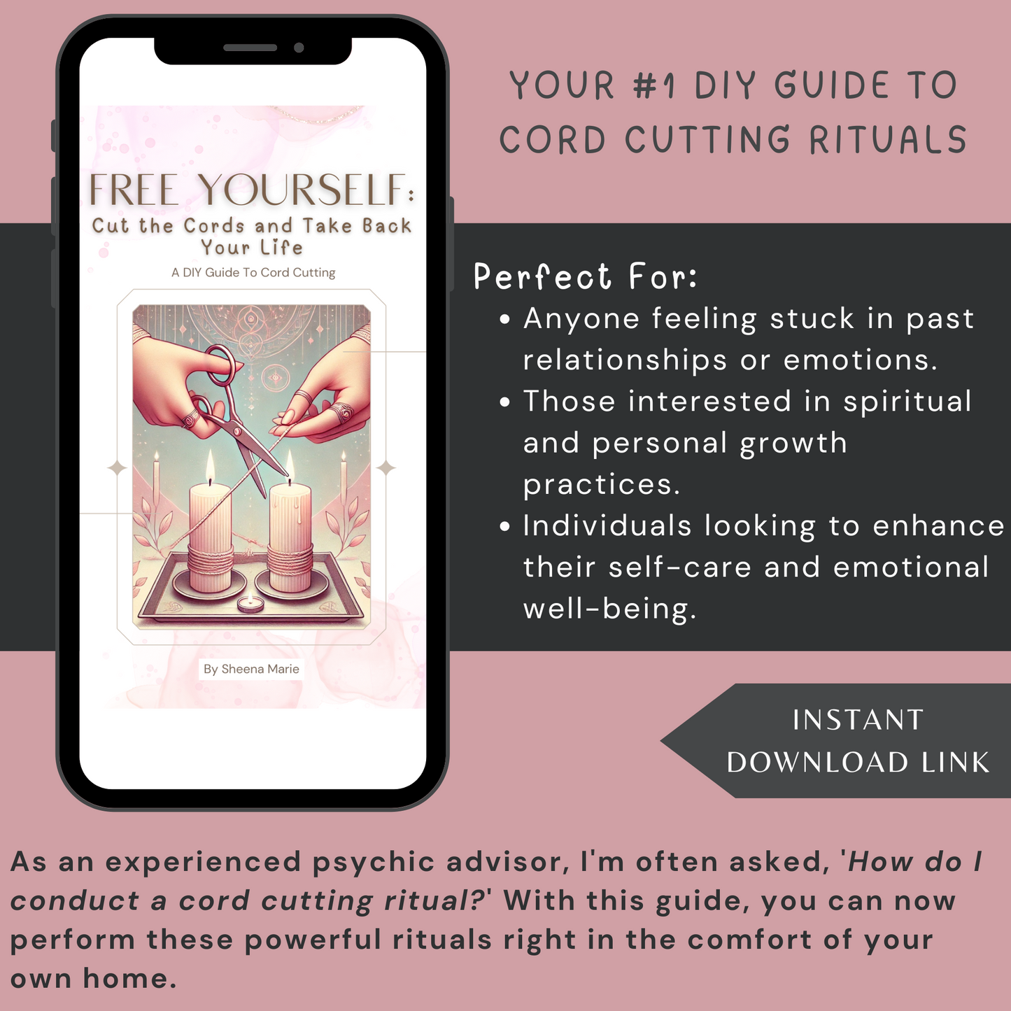 Free Yourself: DIY Cord Cutting Ritual Guide Ebook | Emotional Healing & Empowerment | Cord-Cutting Ceremony | Moving On From Your Ex