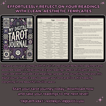 My Digital Tarot Journal - Digital Journal For Goodnotes & Related Apps