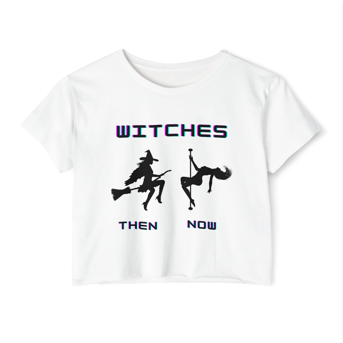 Pole Dancing Witch Crop Top | Funny Pole Dancer Shirt | Witchy Aerial Fitness Tee