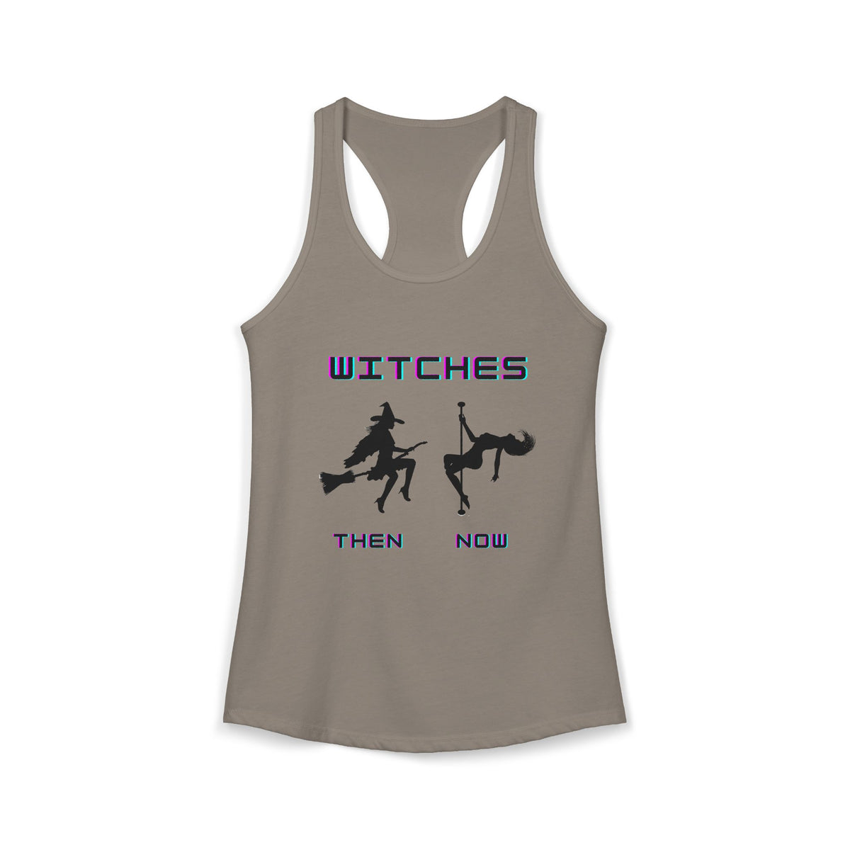 Pole Dancing Witch Racerback Tank | Witchy Pole Dance Workout Top | Pole Dancer Gift