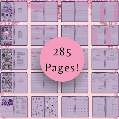 2027 Witchy Digital Planner & GoodNotes Grimoire / Book Of Shadows, Tarot Journal, Spell Book, Moon Manifestation, Daily/Weekly Planning
