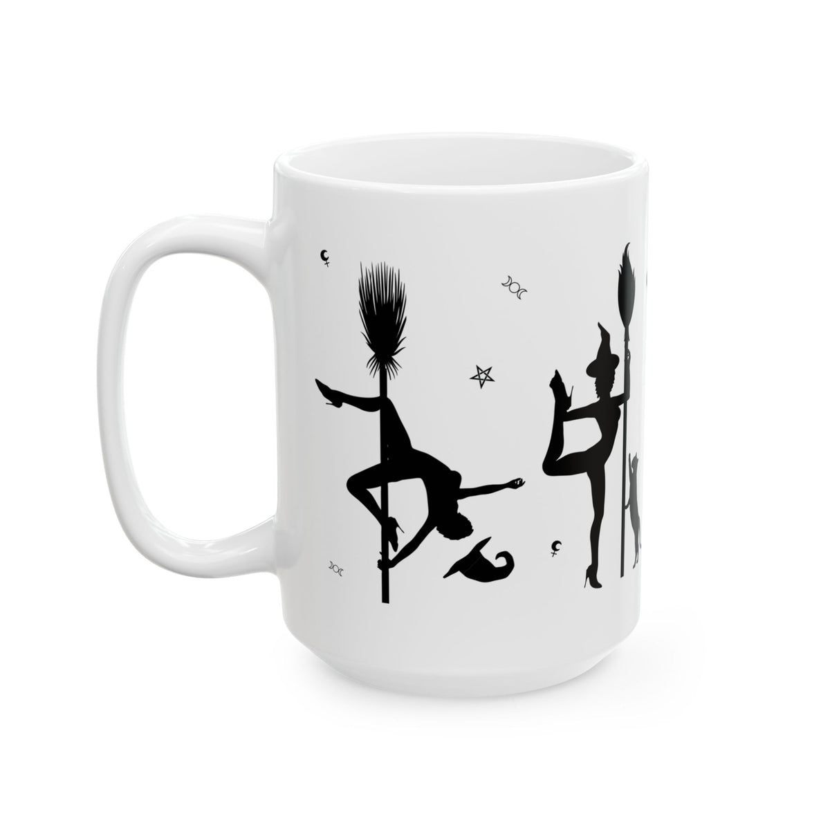 Pole Dancing Witch Mug | Funny Halloween Coffee Mug | Pole Dancer Gift (15oz)