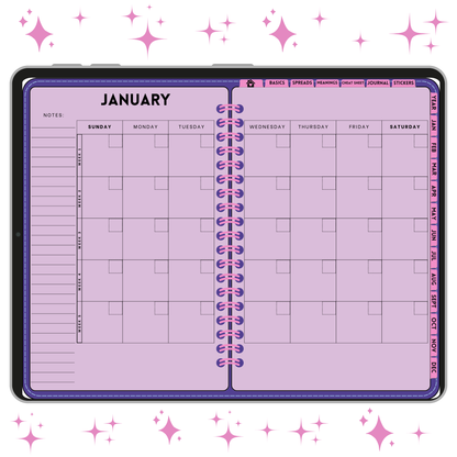 Undated Digital Tarot Planner & Journal - My Digital Tarot Journal