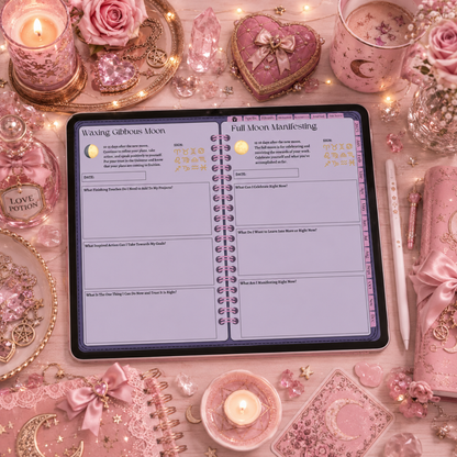 2027 Witchy Digital Planner & GoodNotes Grimoire / Book Of Shadows, Tarot Journal, Spell Book, Moon Manifestation, Daily/Weekly Planning