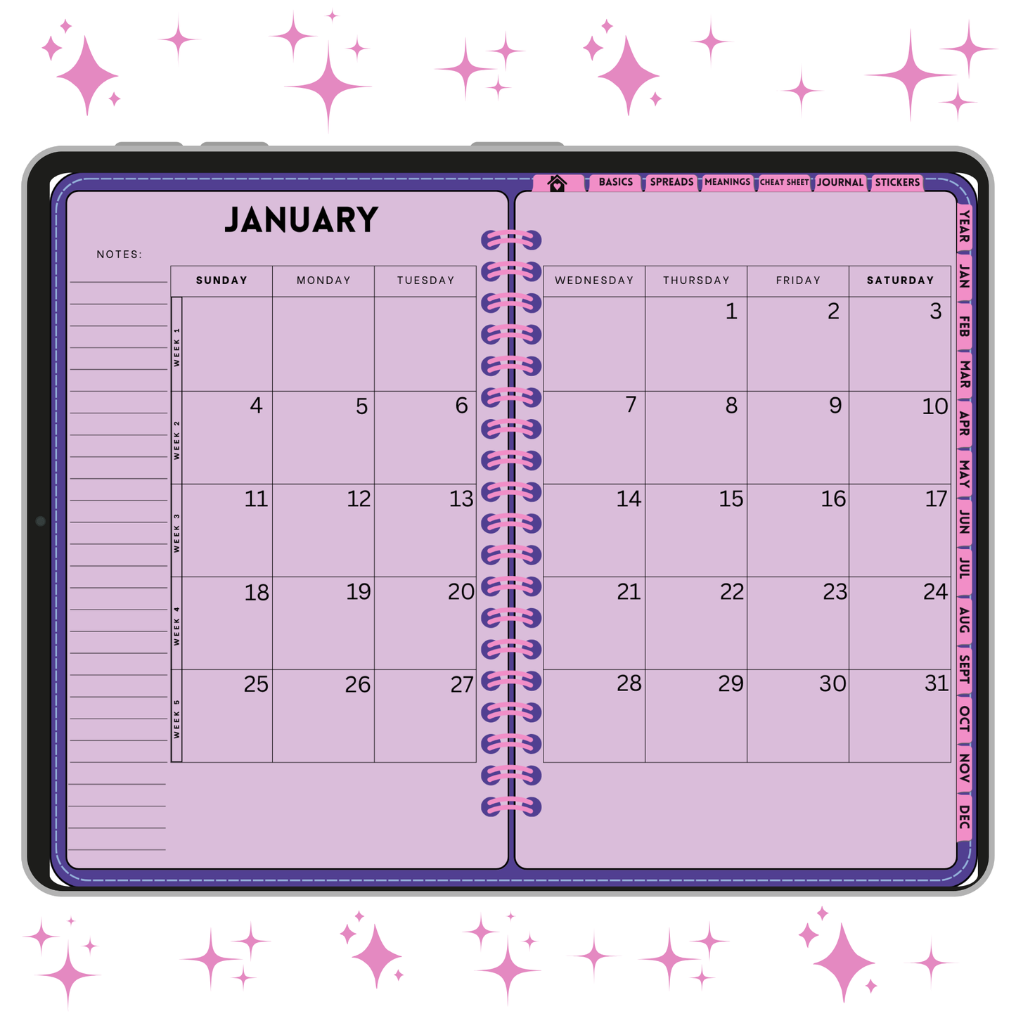 2026 Digital Tarot Journal & Planner - My Digital Tarot Planner