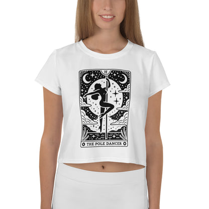 Pole Dancer Tarot Card Crop Top, Gifts For Dancers, Tarot Shirt, Pole Dance Top, Occult Top, Witchy