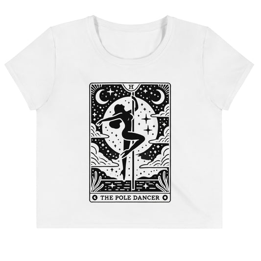 Pole Dancer Tarot Card Crop Top, Gifts For Dancers, Tarot Shirt, Pole Dance Top, Occult Top, Witchy