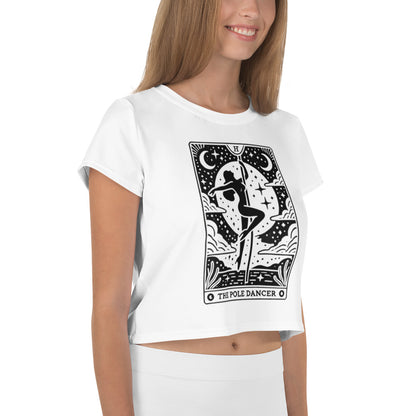 Pole Dancer Tarot Card Crop Top, Gifts For Dancers, Tarot Shirt, Pole Dance Top, Occult Top, Witchy